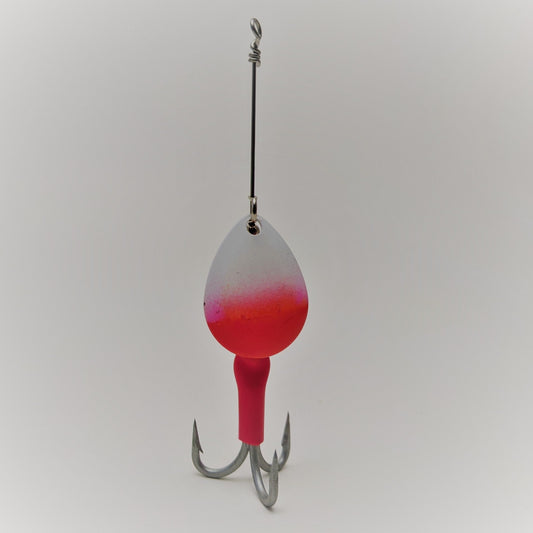 3.5 Colorado blade White Powder coat half with blaze orange